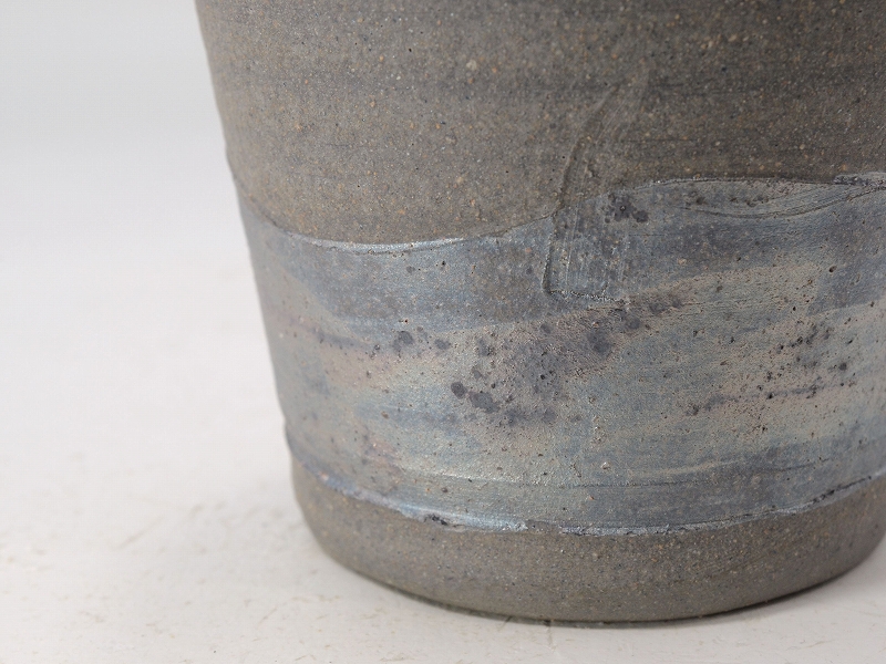 25130]青備前焼酎杯（渡邊琢磨）｜備前焼わかくさ